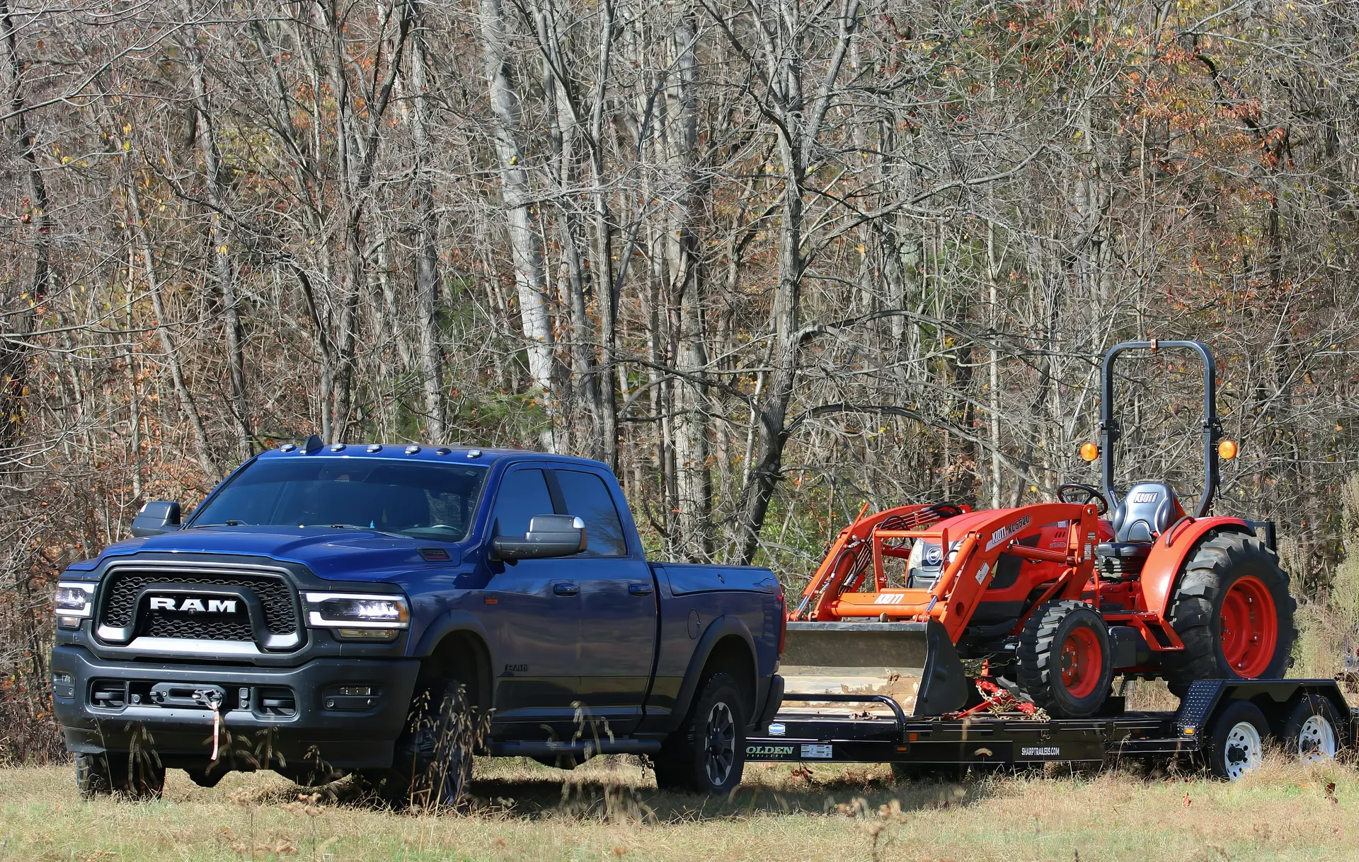 On It GC truck and trailer at a client property